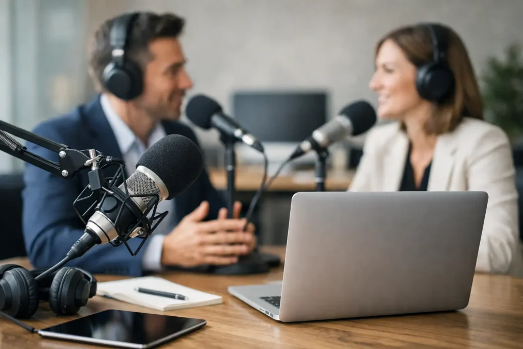 Cómo lanzar podcast empresarial profesional