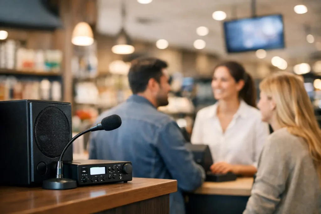 Radio corporativa para puntos de venta